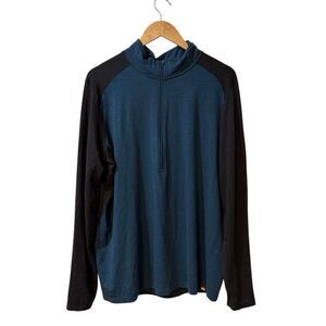 REI Men's Merino Wool Long-Sleeve Half-Zip Base Layer Top XL